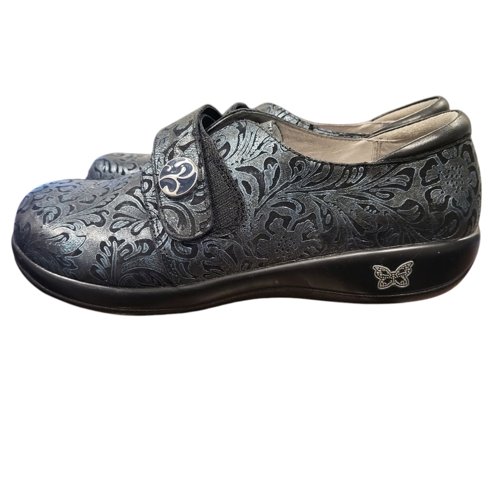 Alegria Joleen Blue & Silver Clogs Size 43 (US 11-11.5)